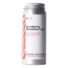 GENERICO - Cranberry + Vitamina C Y E - Mind Nutrition - 60 Cápsulas Sin Sabor