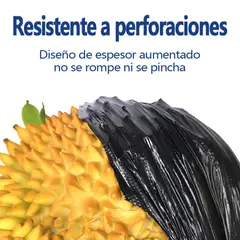 AILEDA - Bolsas Residuos 50x70 Rollo Reforzadas Pack 11u Negras 30L