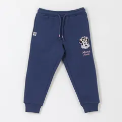 DISNEY - Pantalón de Buzo Niña Logo Minnie Azul Marino