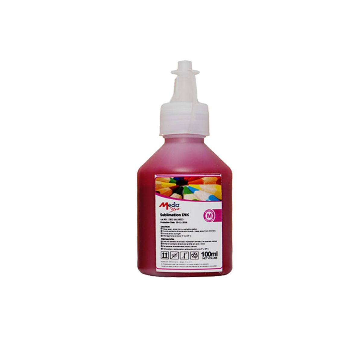 MALIK - Tinta Magenta Sublimacion 100ml+Botela  para Epsn L3250