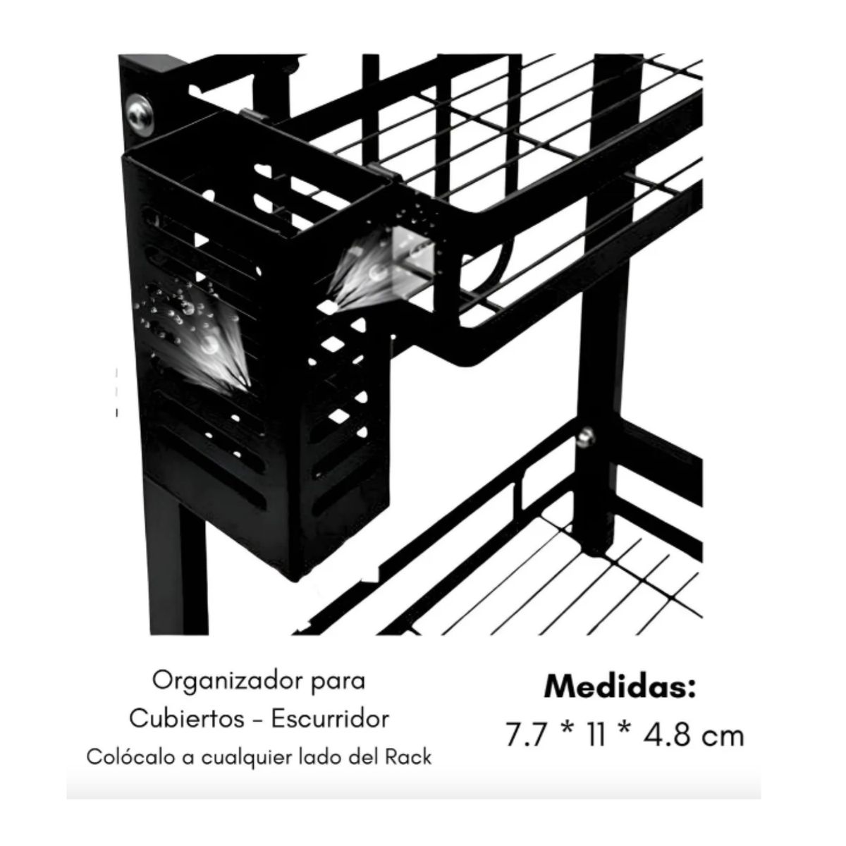 GENERICO - Rack Moderno Organizador De Especias De 3 Niveles Metal