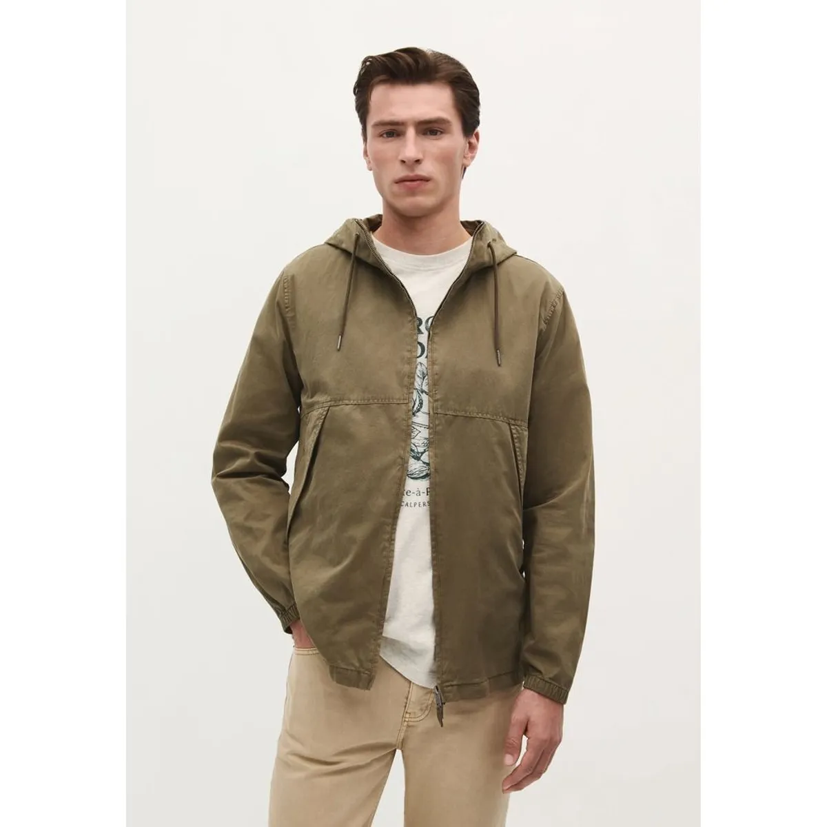 SCALPERS - CHAQUETA LIGERA CAPUCHA ALGODÓN