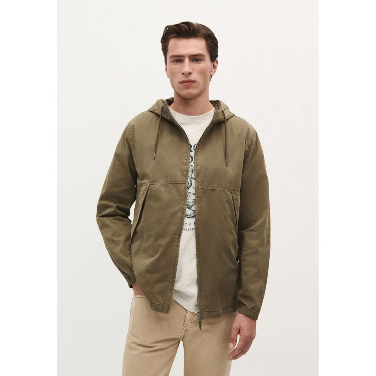 SCALPERS - CHAQUETA LIGERA CAPUCHA ALGODÓN