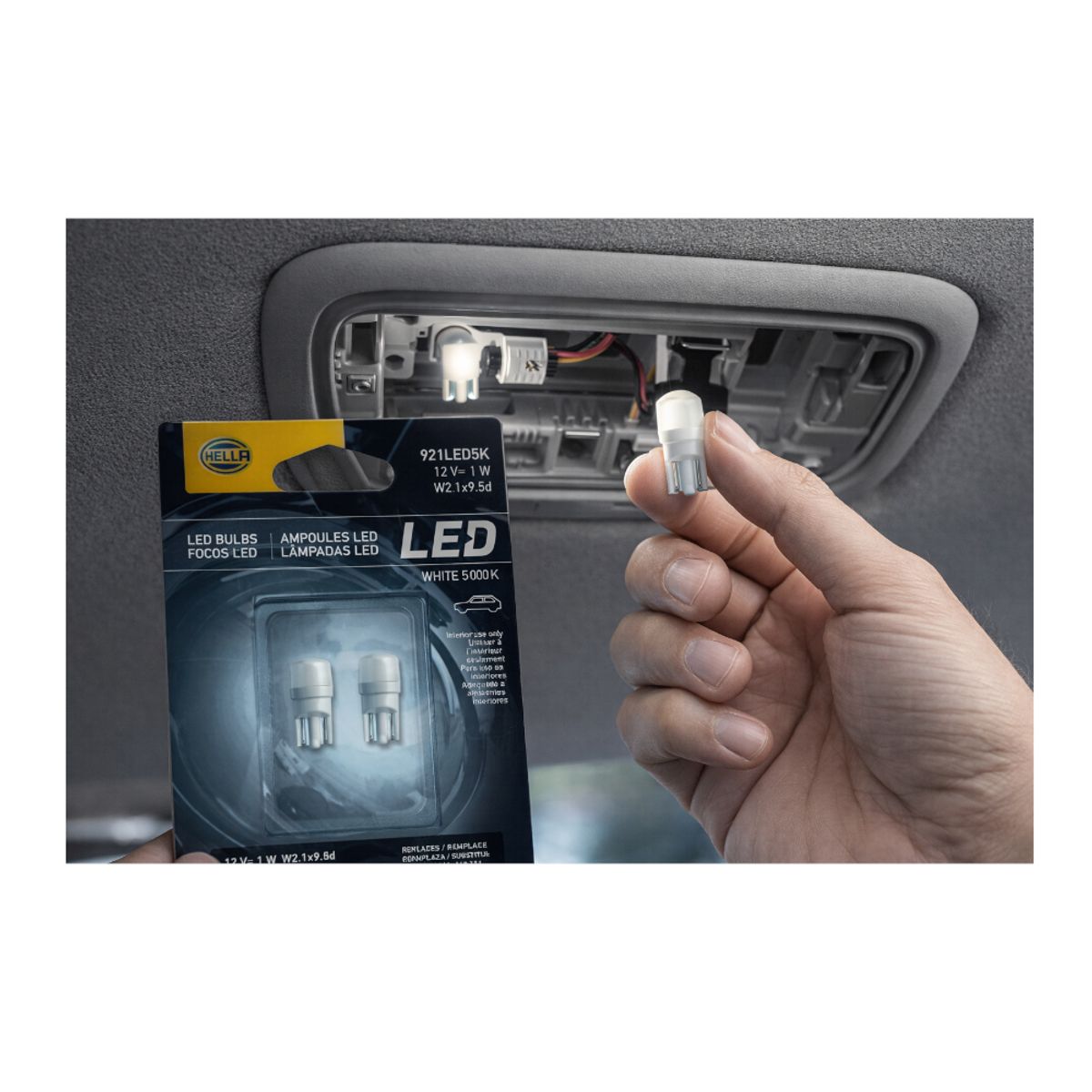 HELLA - Kit Ampolleta Led W5W T10 para Automovil