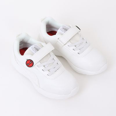Imagen 2 del producto Zapatilla Escolar Niño Velcro Spiderman Web Blanco