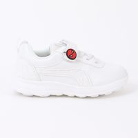 Zapatilla Escolar Niño Velcro Spiderman Web Blanco