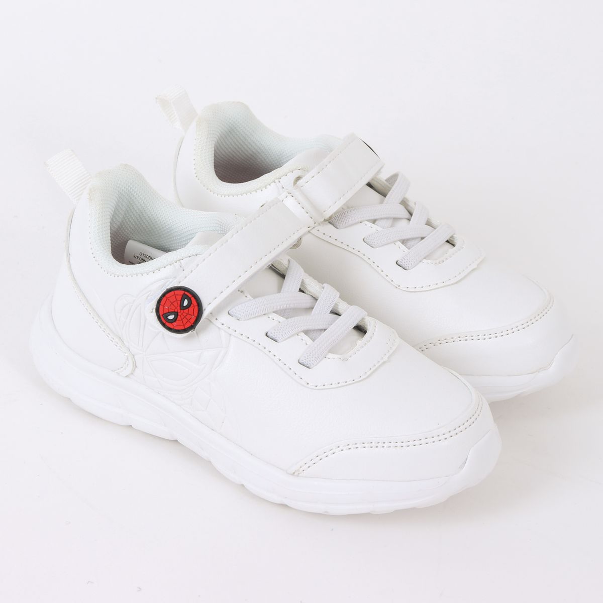 MARVEL - Zapatilla Escolar Niño Velcro Spiderman Blanco Marvel