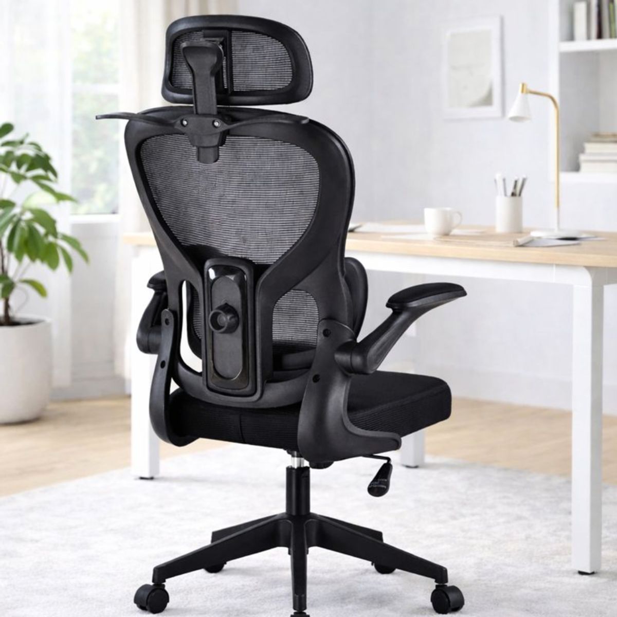 COSAS CASA - Silla Ergonomica de Oficina para Escritorio Boise Negra