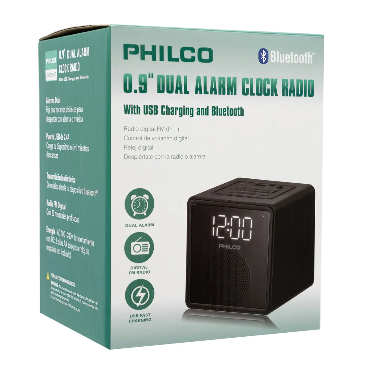 PHILCO - RADIO RELOJ BT PAR3206BT PHILCO