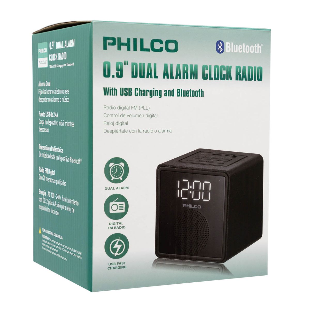 PHILCO - RADIO RELOJ BT PAR3206BT PHILCO