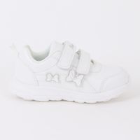 Zapatilla Escolar Niña Cintas Minnie Mouse Blanco