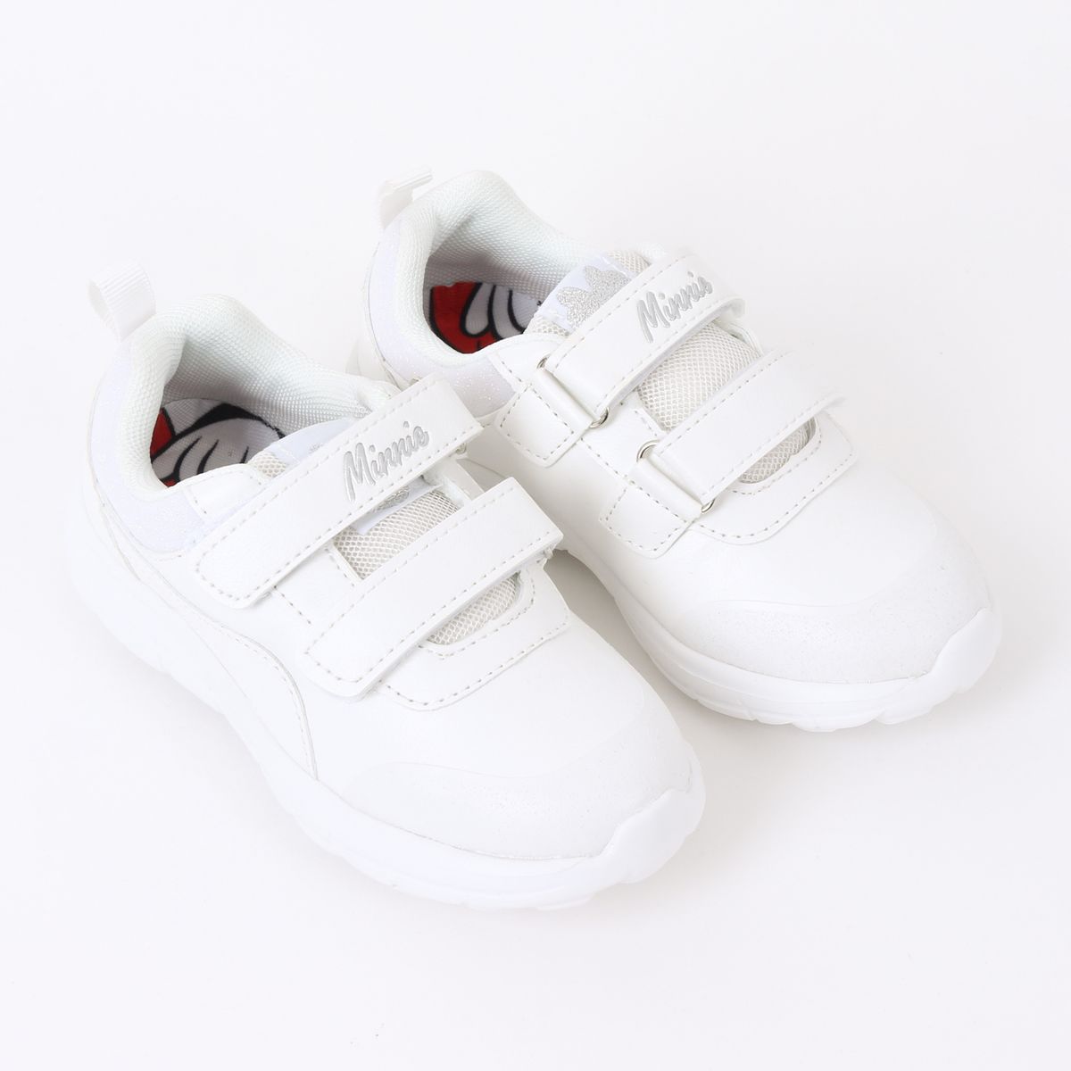 DISNEY - Zapatilla Escolar Niña Velcro Minnie Mouse Blanco Disney