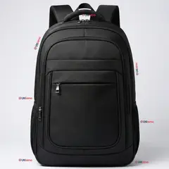 UTILISIMO - Mochila Jumbo Multifuncional Viaje Escolar Ejecutiva Impermeable Resistente Notebook 53cm Negro 28L.