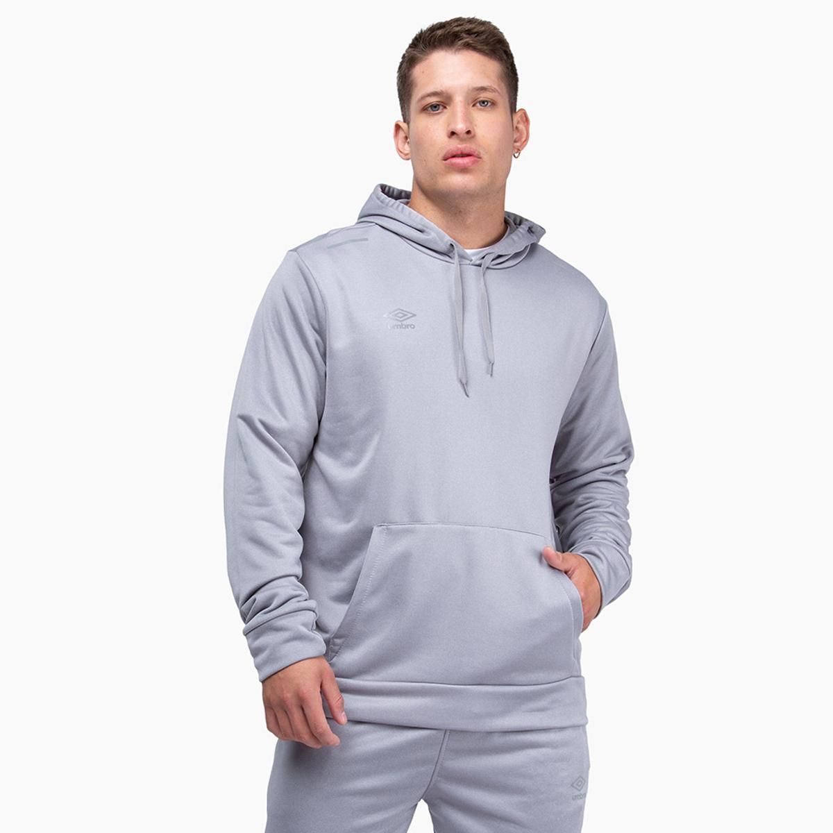 UMBRO - Polerón Entrenamiento Umbro Training Hooded Hombre Gris