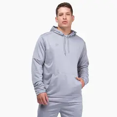 UMBRO - Polerón Entrenamiento Training Hooded Hombre Gris