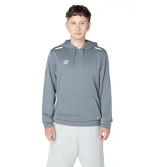UMBRO - Polerón Entrenamiento Training Hooded Top Hombre Gris
