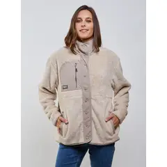 RIP CURL - Poleron Chiporro Bold Beige Mujer