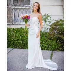 MI PLACARD - Vestido Largo de Novia Zahara Blanco