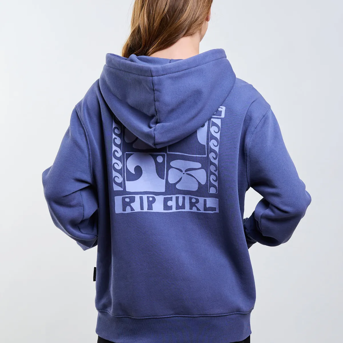 RIP CURL - Poleron Canguro Eclipse Azul Mujer Rip Curl