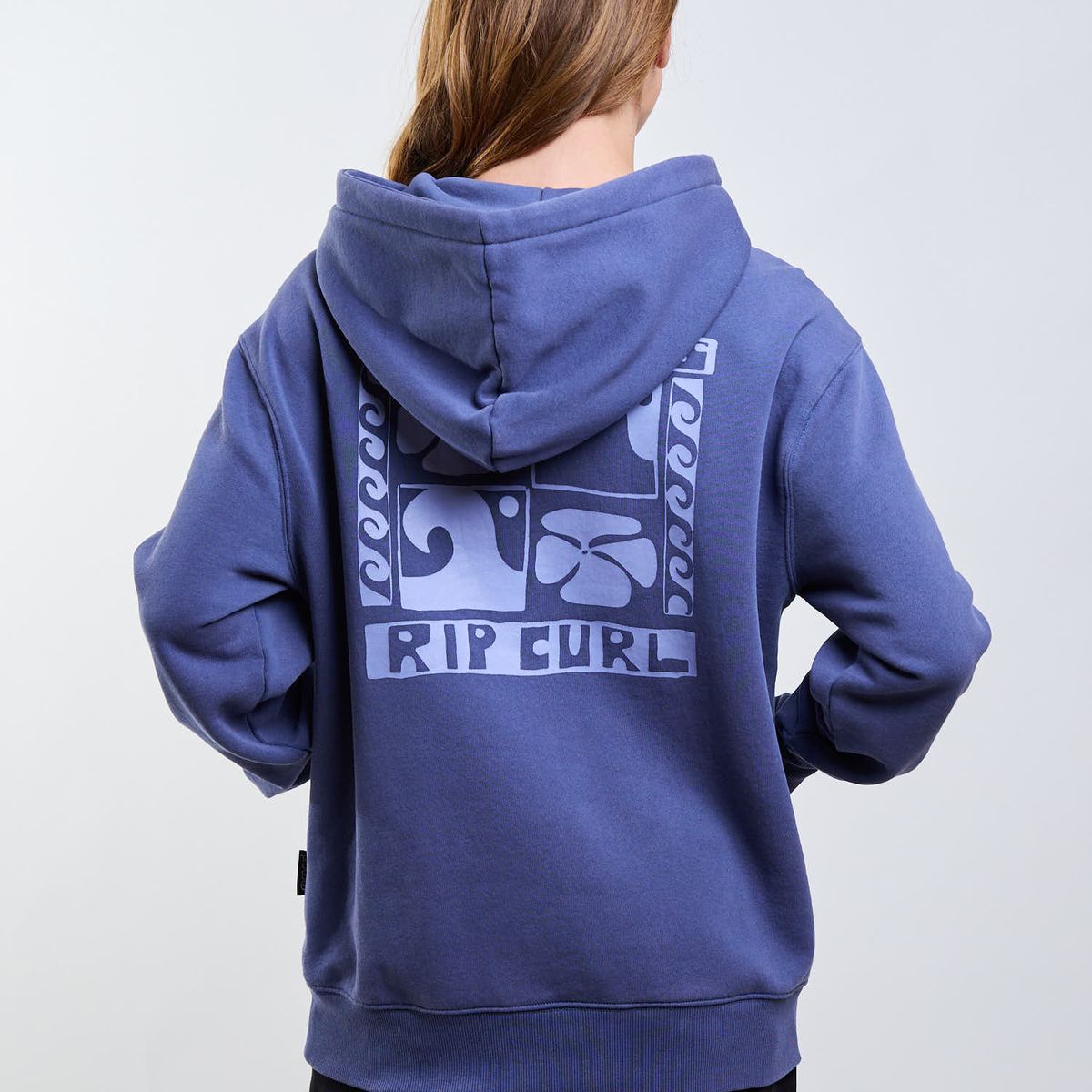 RIP CURL - Poleron Canguro Eclipse Azul Mujer Rip Curl