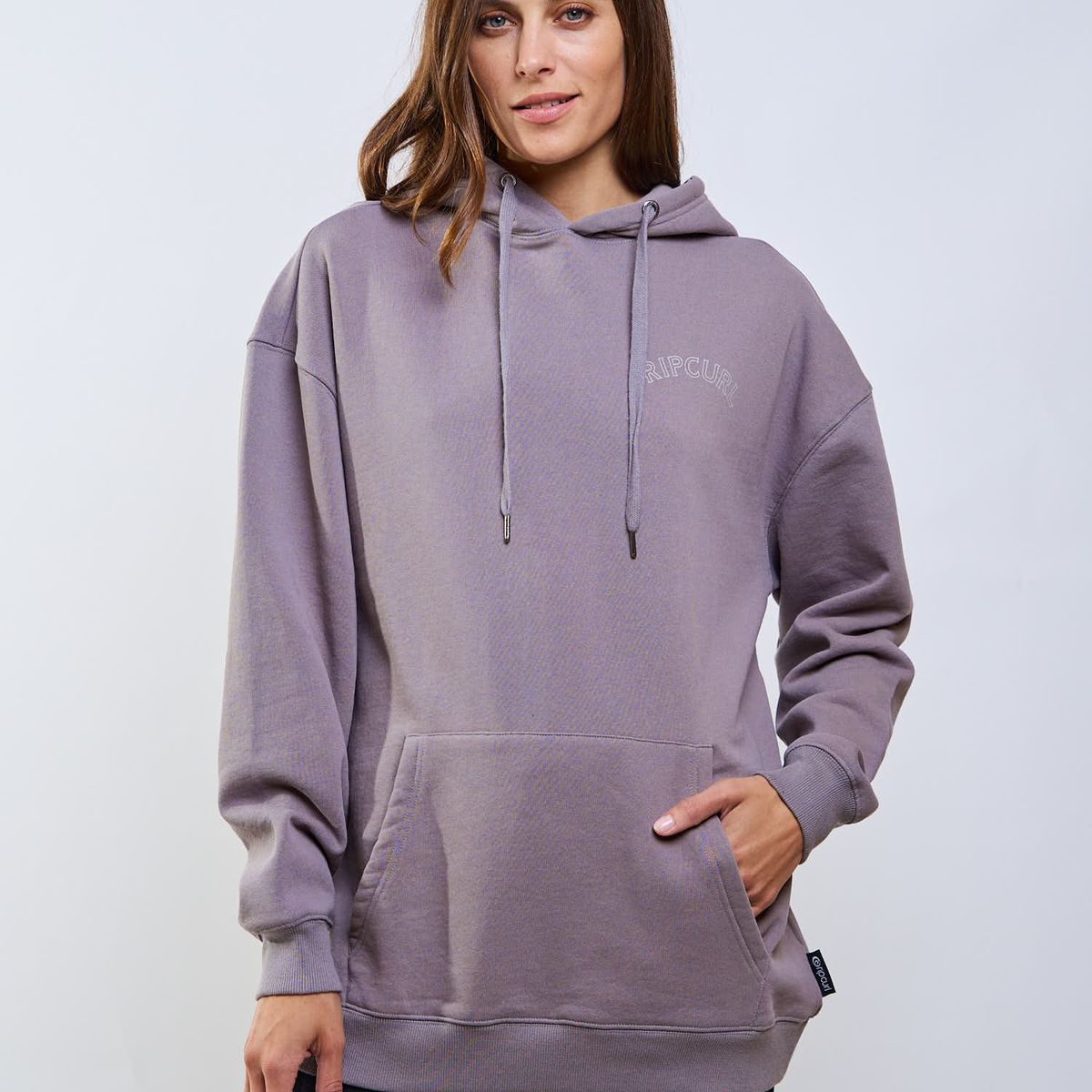 RIP CURL - Poleron Canguro Solar Beige Mujer Rip Curl