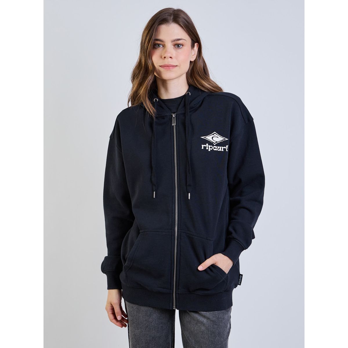 RIP CURL - Poleron FZ Astro Negro Mujer Rip Curl