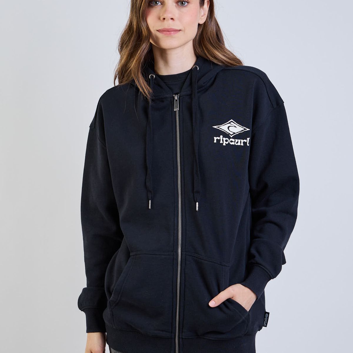 RIP CURL - Poleron FZ Astro Negro Mujer Rip Curl
