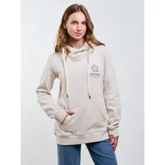 RIP CURL - Poleron Canguro Aurora Beige Mujer