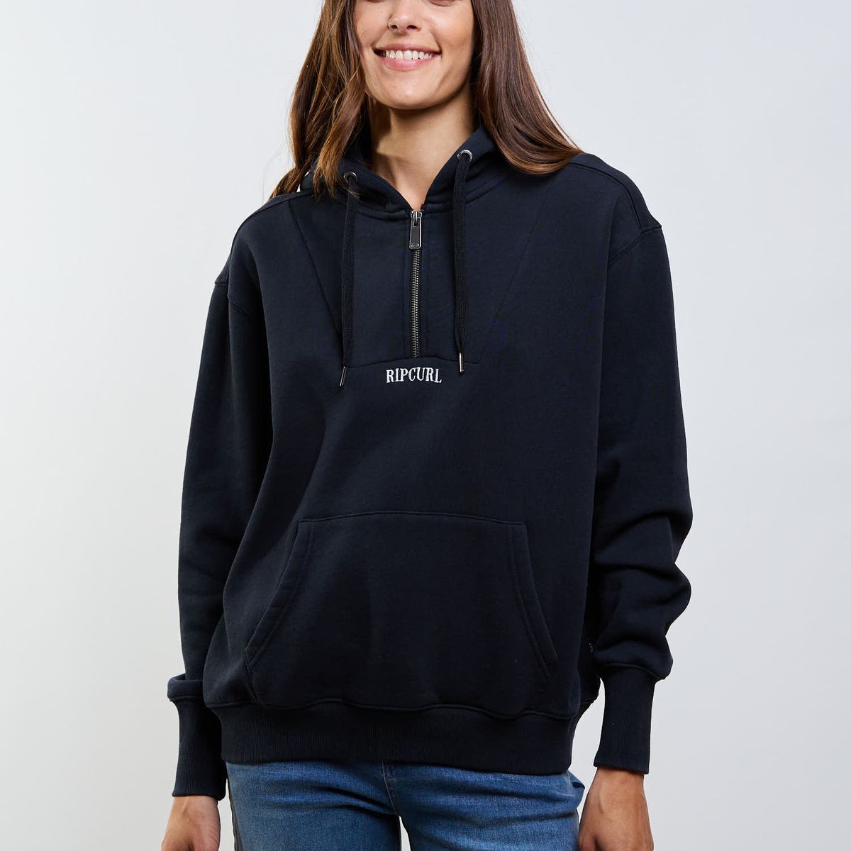 RIP CURL - Poleron FZ Brave Negro Mujer Rip Curl