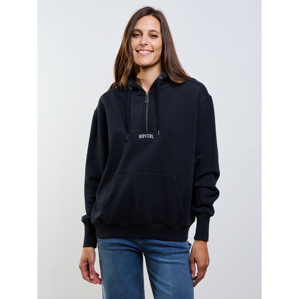 RIP CURL - Poleron FZ Brave Negro Mujer Rip Curl
