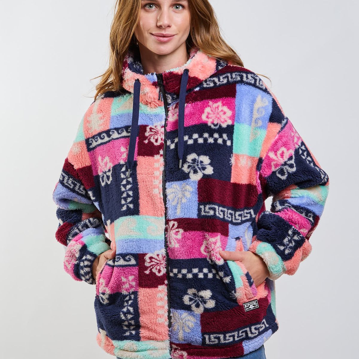 RIP CURL - Poleron Chiporro Edge Multicolor Mujer Rip Curl