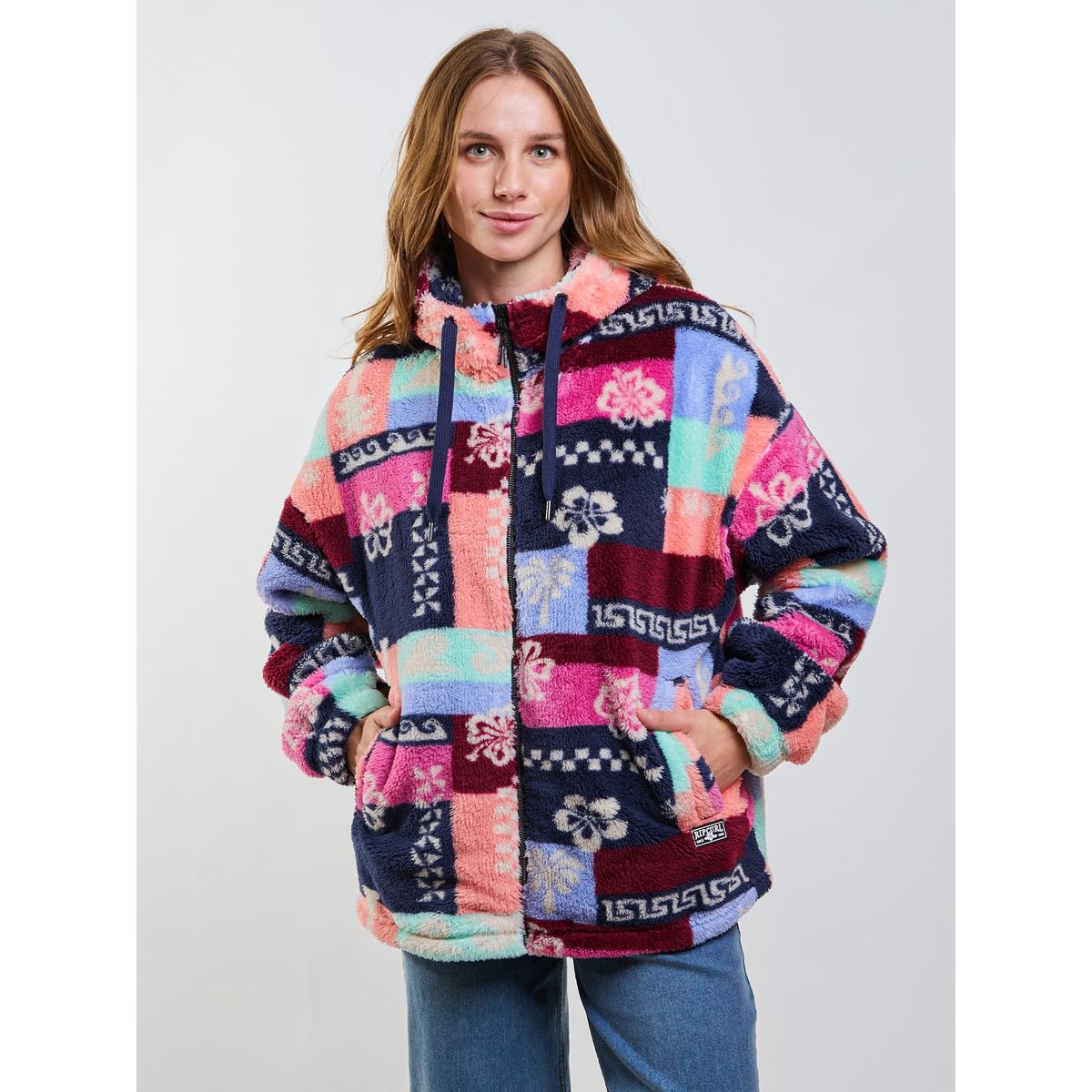 RIP CURL - Poleron Chiporro Edge Multicolor Mujer Rip Curl