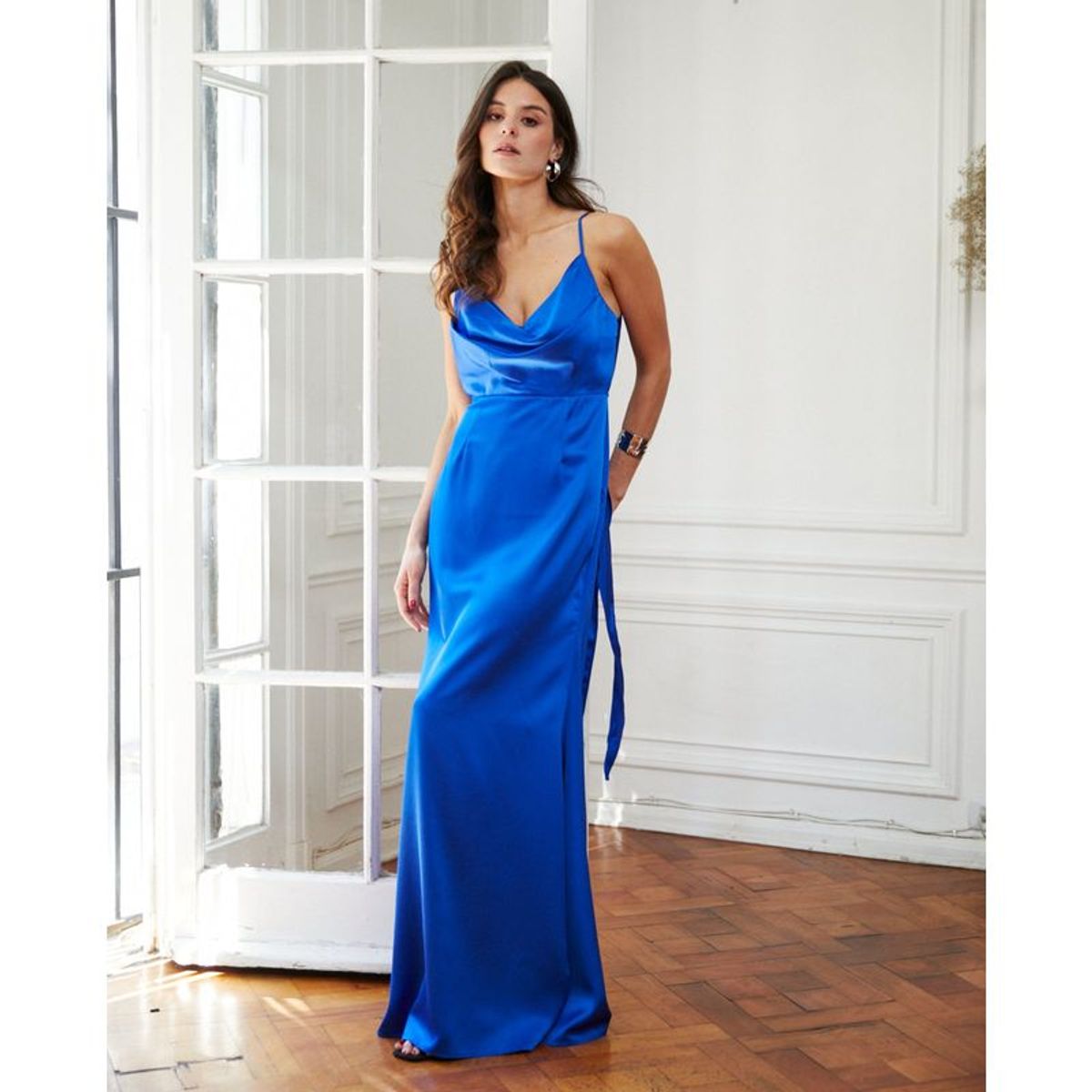 MI PLACARD - Vestido Largo de Fiesta Isi Azul Royal