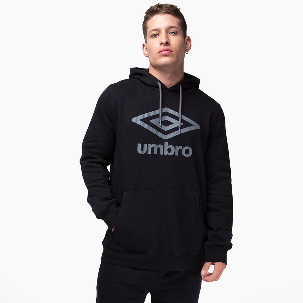 UMBRO - Polerón Umbro Hoodie Big Logo Hombre Negro