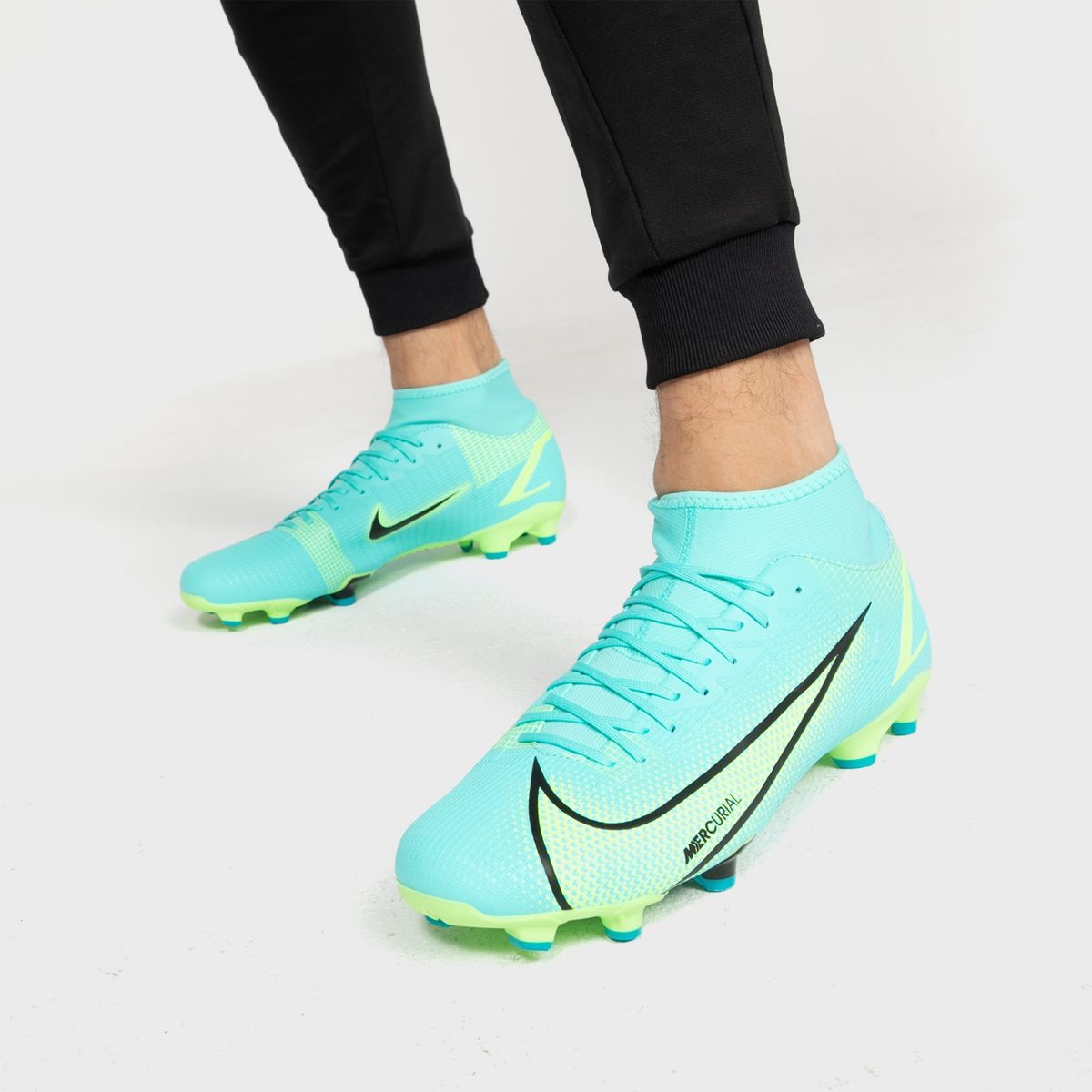 NIKE - Mercurial Superfly 8 Mg Zapatilla Fútbol Unisex Adulto Celeste Nike
