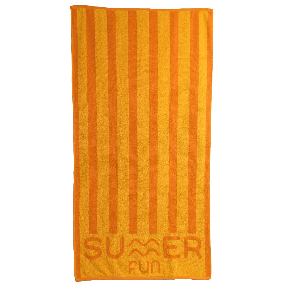 SUMMER FUN - Toalla de Playa Stripes SUMMER FUN 90x180 cm Amarilla