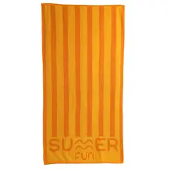 SUMMER FUN - Toalla de Playa Stripes 90x180 cm Amarilla