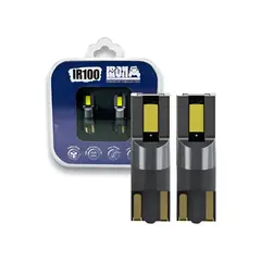 GENERICO - Kit 2 Ampolleta Led IR100 Ultra Led T10 W5W para Auto