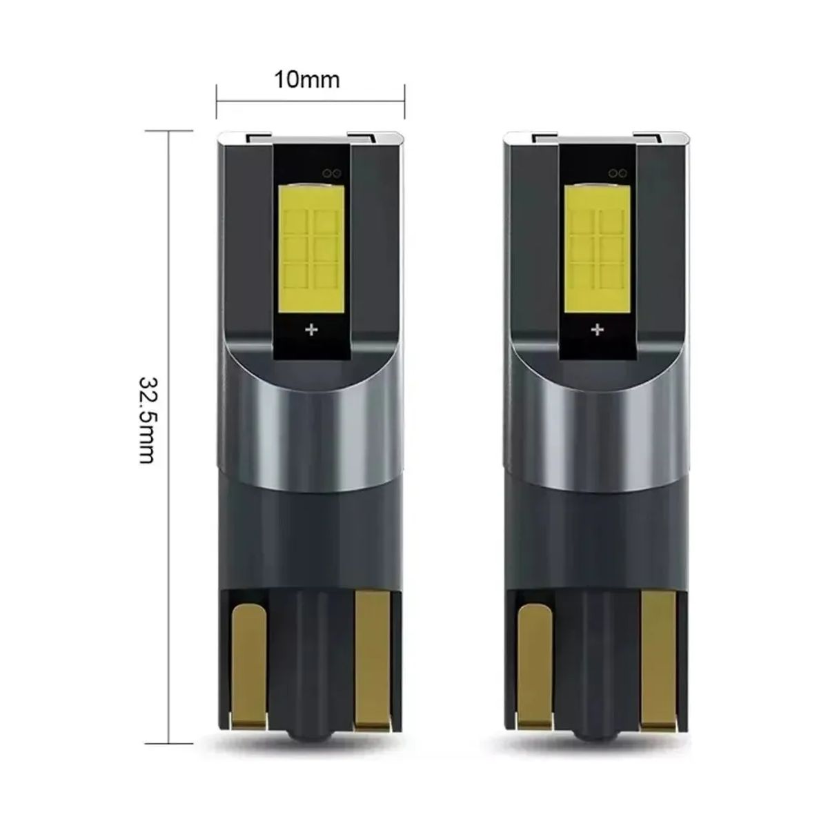 GENERICO - Kit 2 Ampolleta Led IR100 Ultra Led T10 W5W para Auto
