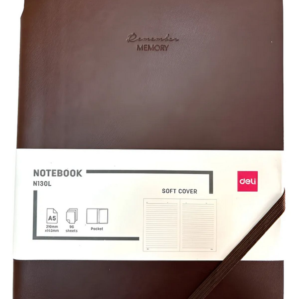DELI - Libreta Marron Anotaciones Personal Agenda Notas