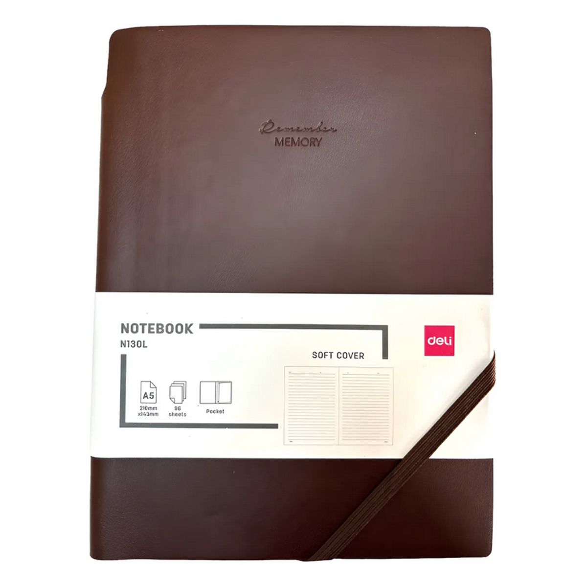 DELI - Libreta Marron Anotaciones Personal Agenda Notas