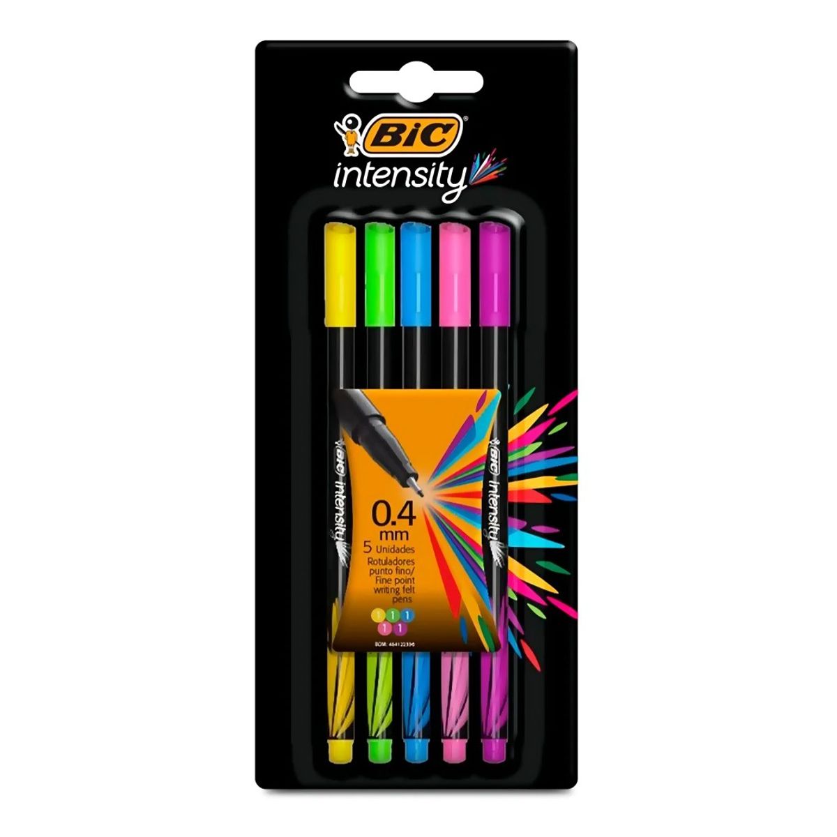 GENERICO - Set 5 Bolígrafos Intensity Ast Fashion  Bic