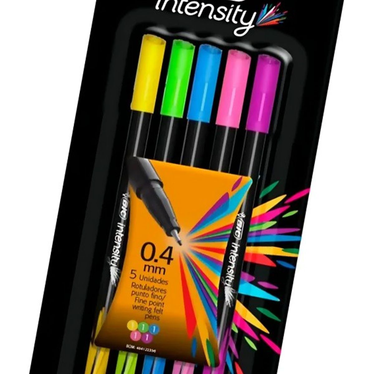 GENERICO - Set 5 Bolígrafos Intensity Ast Fashion  Bic
