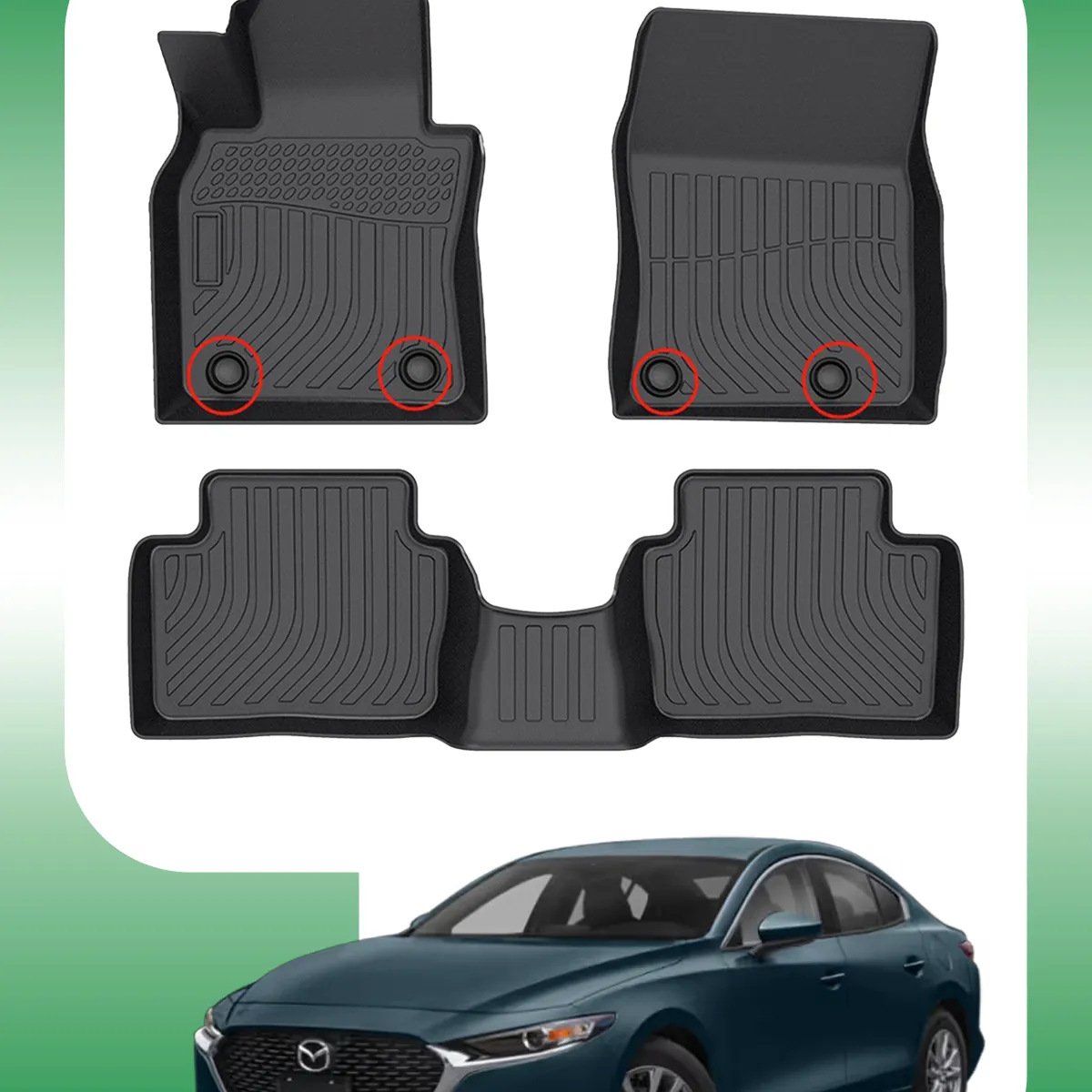 OM INDUSTRIAS PREMIUM - Piso Bandeja Calce Perfecto Mazda 3 2019-2026