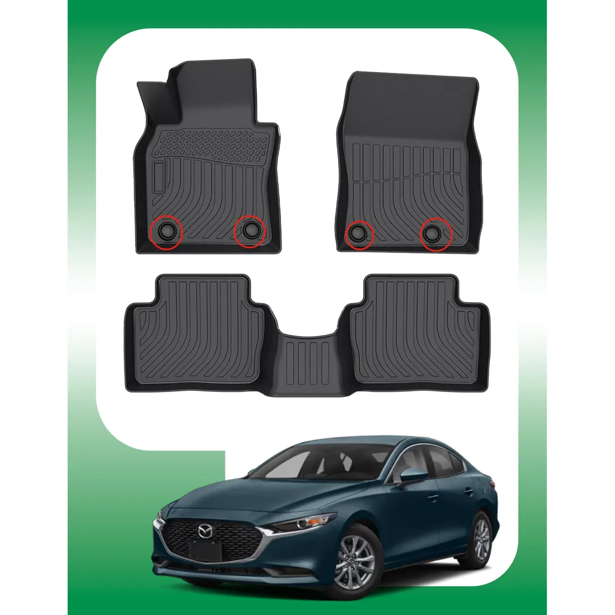 OM INDUSTRIAS PREMIUM - Piso Bandeja Calce Perfecto Mazda 3 2019-2026