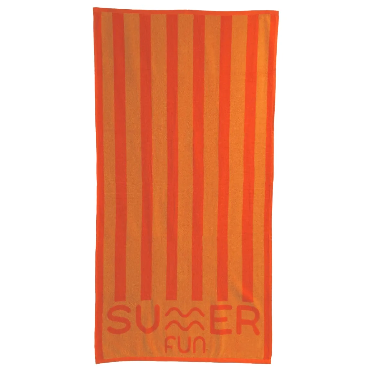 SUMMER FUN - Toalla de Playa Stripes SUMMER FUN 90x180 cm Naranja