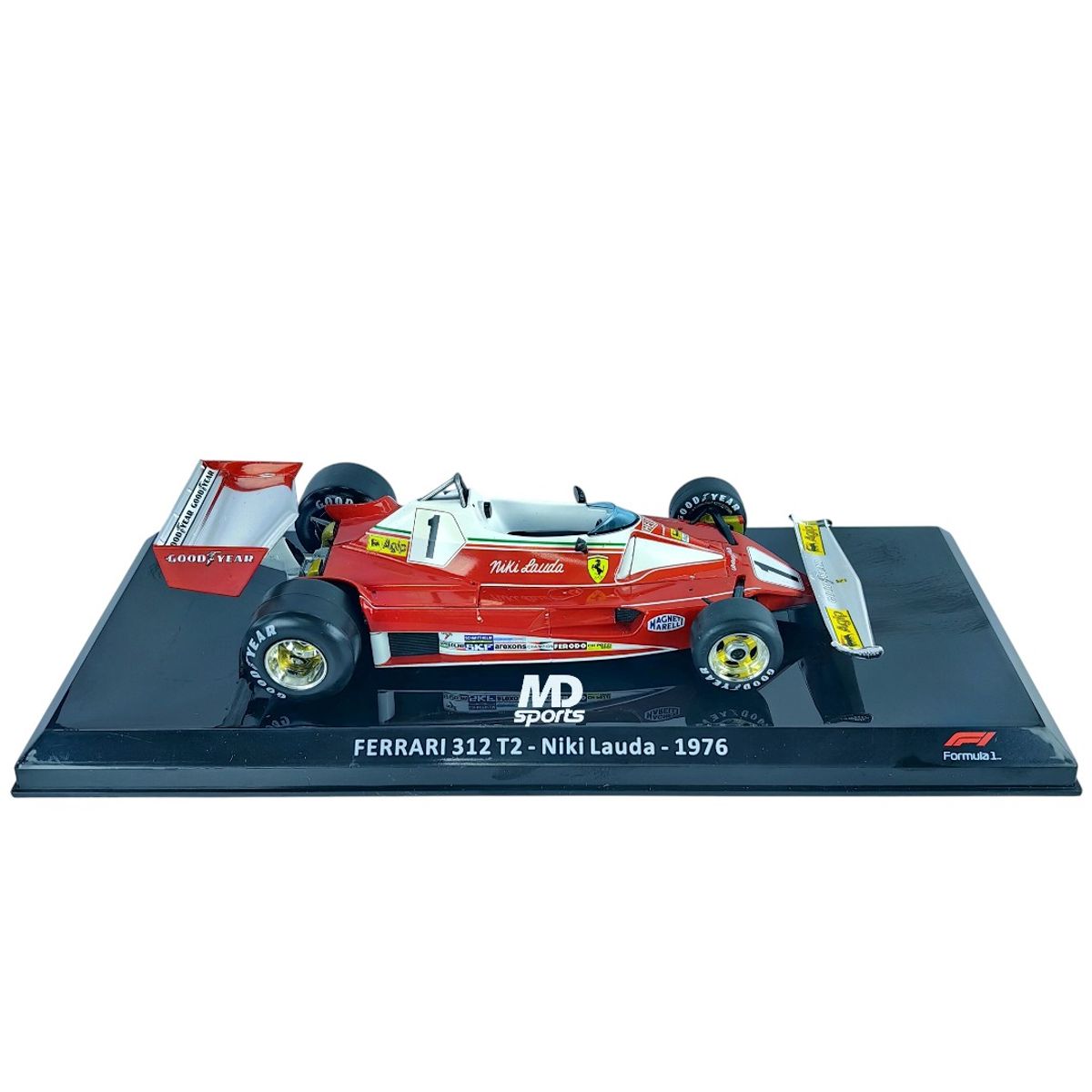 FORMULA 1 - Auto Formula 1 Ferrari 312 T2 1976 #1 Niki Lauda Caja Normal Premium Collect 1:24