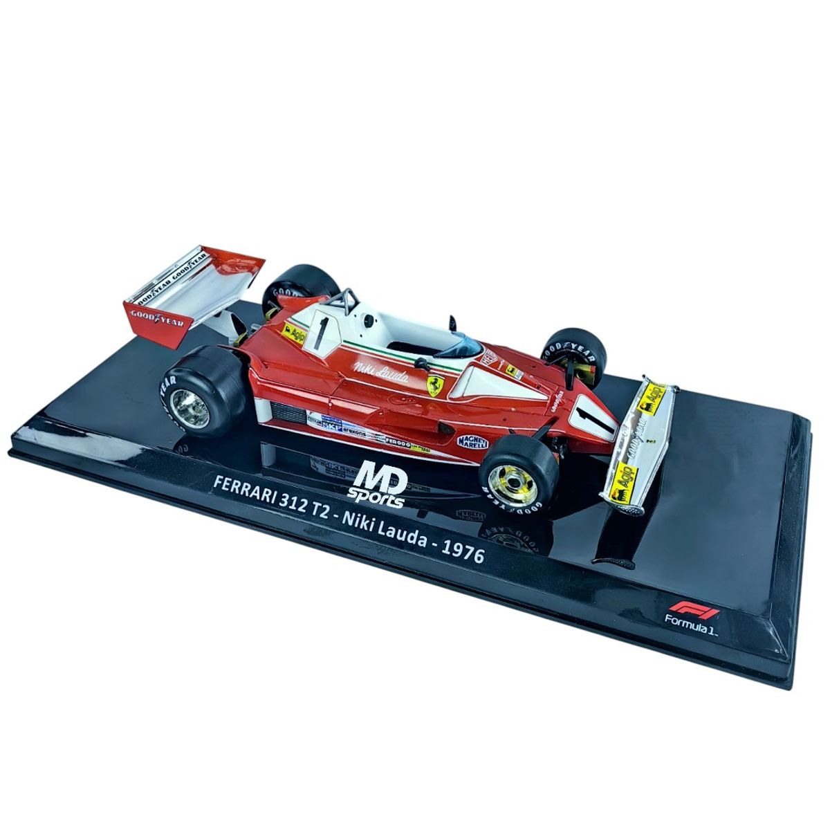 FORMULA 1 - Auto Formula 1 Ferrari 312 T2 1976 #1 Niki Lauda Caja Normal Premium Collect 1:24