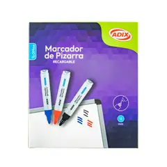 ADIX - Marcador Pizarra Negro 12 Ud