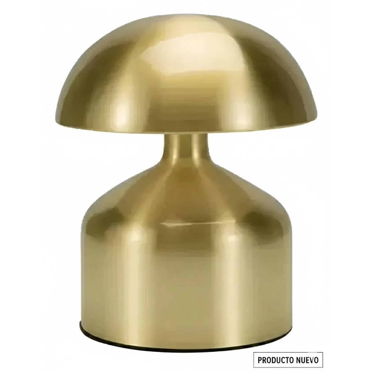 GENERICO - Lampara De Mesa Champiñón Recargable Elegante Decorativa Dorado Oscuro